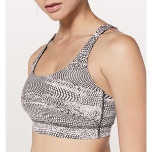 Lululemon Athletica Black and White Lululemon Energy Bra size 2